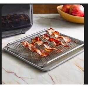 Pampered Chef Deluxe Air Fryer Mess Catcher 100468 Fine Mesh & Silicone Open Box